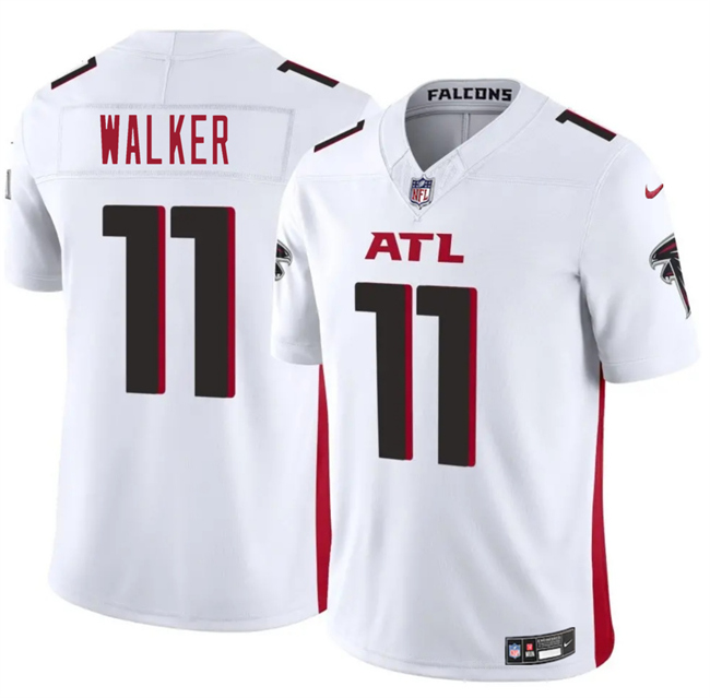 Youth White Atlanta Falcons #11 Jalon Walker 2025 Draft F.U.S.E. Vapor Untouchable Limited Stitched Football Jersey
